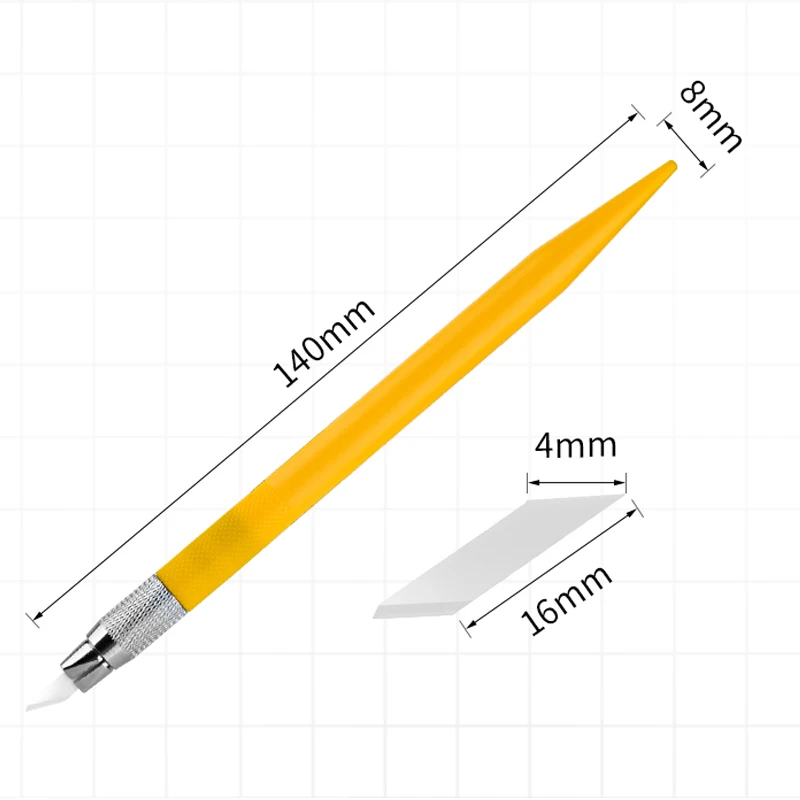 MOSHI MS098 Ceramic Blade Pen Knife Model Specific Ceramic Carving Art Knife 30 Degrees Spare Blade Penknife Cutter Craft Tools