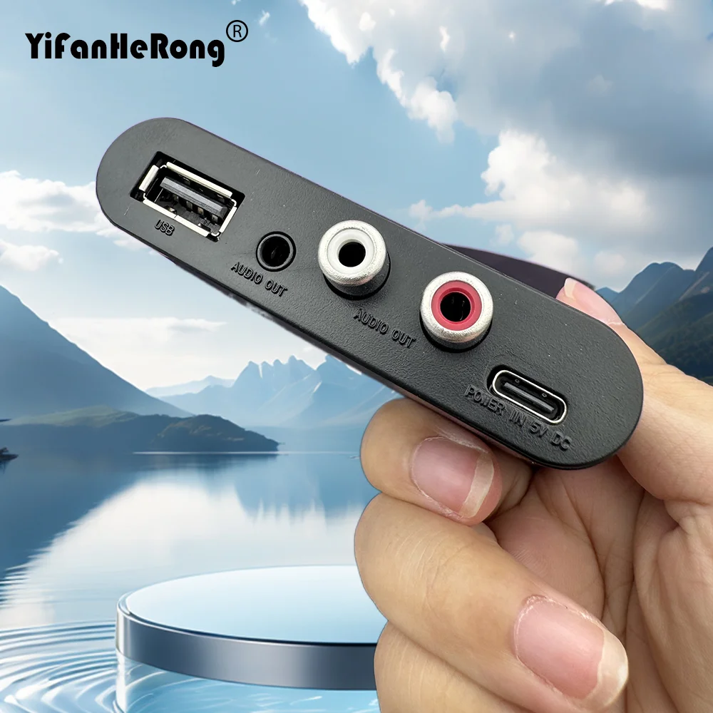 NFC بلوتوث متوافق 5.2 استقبال الصوت U القرص RCA 3.5 مللي متر AUX USB ستيريو الموسيقى محول لاسلكي مكالمات حر اليدين للسيارة