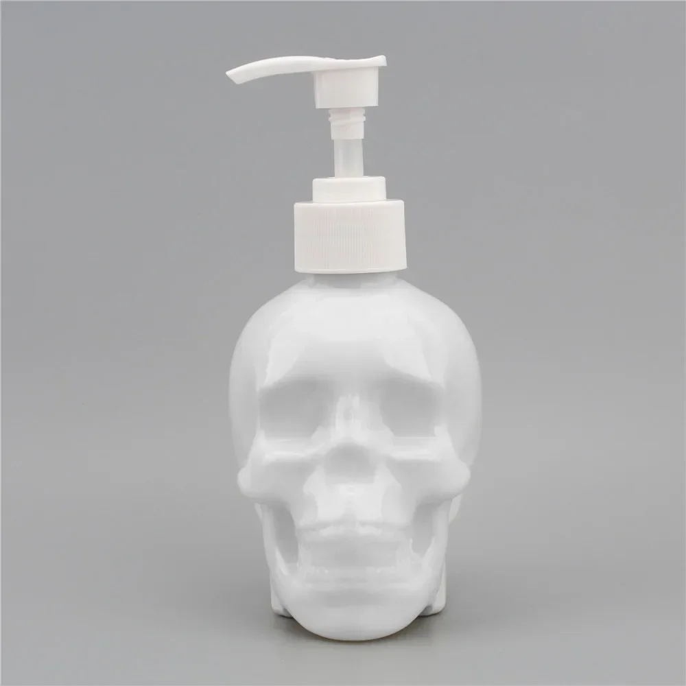 Creative Skull Hand Sanitizer Press Bottle Shower Lotion Dispensing Bottle 350ml Press PET Plastic Replacement Bottle