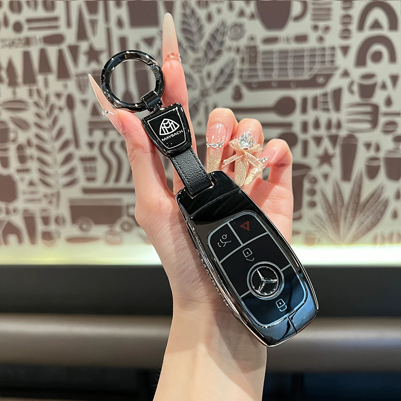 حافظة مفاتيح السيارة من البولي يوريثان الحراري لسيارة Mercedes Benz W213 W205 W176 W177 W211 W212 W210 W222 Class A Maybach A B C E S R GLS #1