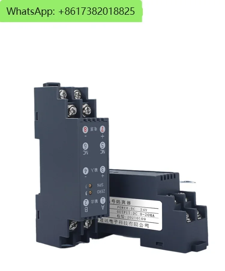

ws1521 DC current signal isolation distributor one in and one out 4-20mA conversion module 24V transmitter
