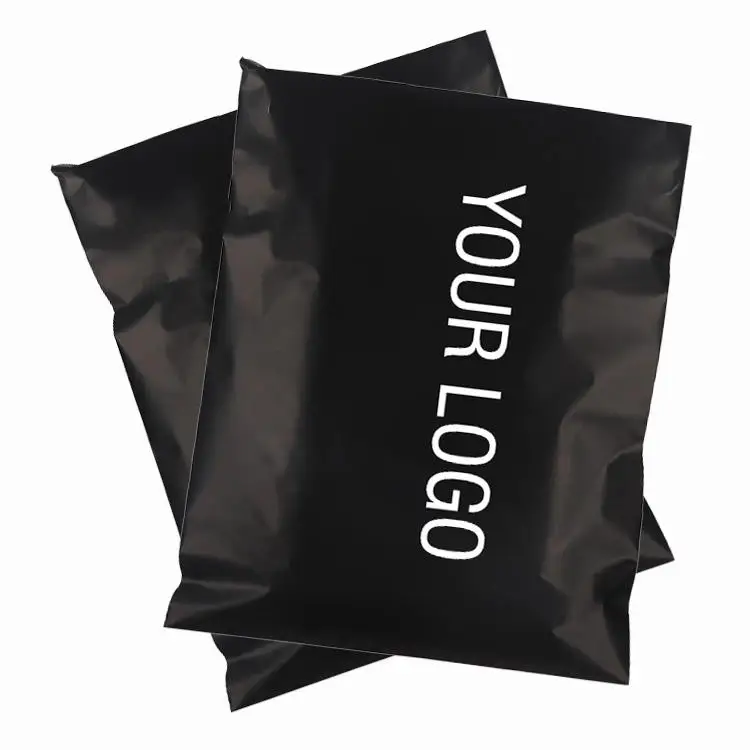 

custom logo printed express recycled black courier bags clothes shipping package envelope poly mailer mailing polymailer bag