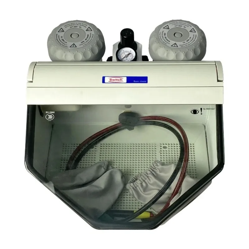 Dent Twin-Pen Sandblaster Dental Air Prophy Polisher Sandblasting Machine Lab Equipment jewelry Air Sand Blasting Tools