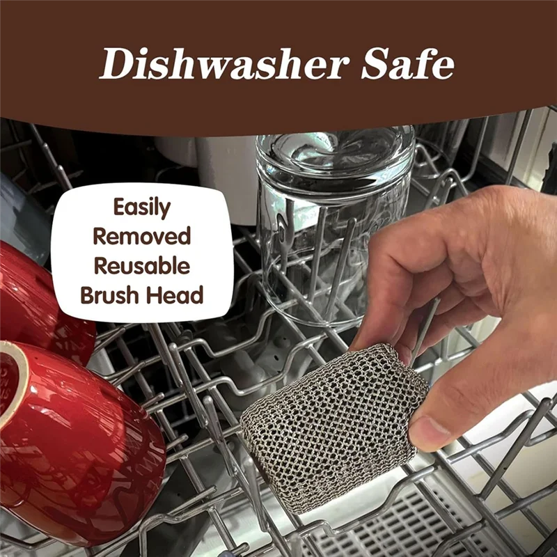 T27C منظف شواية كهربائي لاسلكي من الفولاذ المقاوم للصدأ رأس فرشاة دوارة لفرشاة تنظيف آمنة 350 دورة في الدقيقة