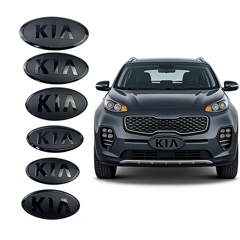 Car Front Hood Emblem Rear Trunk Badge for KIA Sportage Ceed sorento Cerato Picanto Soul Stonic K3 K5 Rio optima Accessories