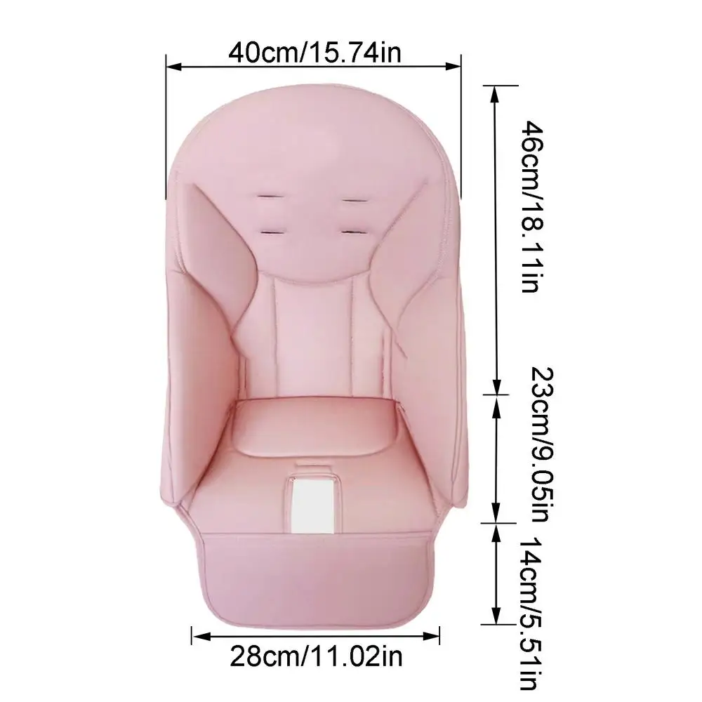 NONE Baby Esszimmer Stuhl Sitzkissen PU Leder Esszimmer Stuhl Abdeckung Kind Esszimmer Sitz Fall Für Peg Perego Für Siesta Zero3 Für Baoneo 4