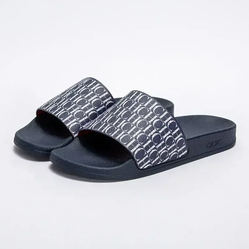 

CH Classic Monogram Women's Flip Flops Fashionable Printed Soft Soled Summer Slippers For Couples Casual Beach Sandals