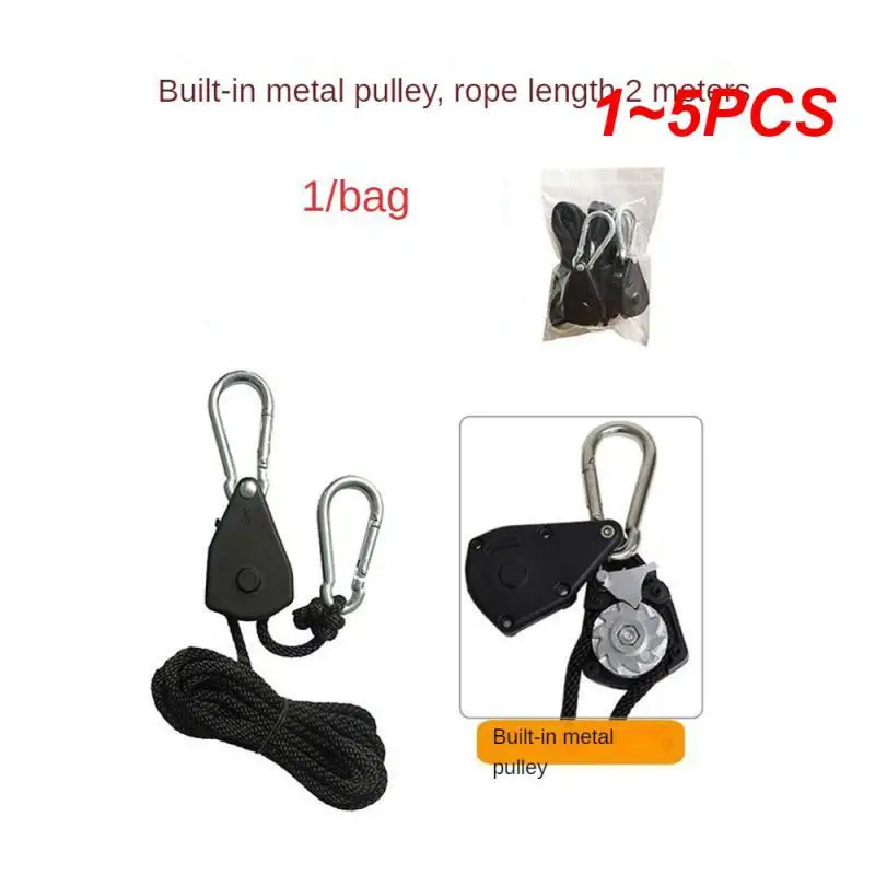 1~5PCS Inch Adjustable Grow Light Rope Ratchet Hanger Yoyo For Indoor Growing Light Tent Room Box GreenhouseFixtures