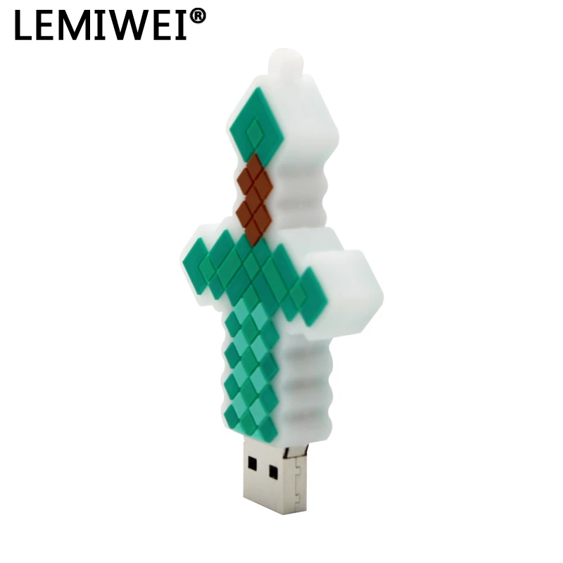 การ์ตูนPendriveเกมดาบเพชรUSBแฟลชไดรฟ์Thumdrive CLE USB Memoria Stick 16GB 32GB 64GBไดรฟ์สำหรับเด็ก
