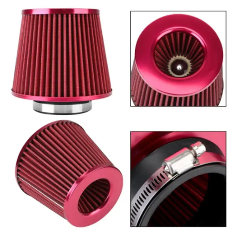 Conical Air Filters High Flow Inlet Filter Tapered Cone Intake Modification Air Filter For Car Motorcycle Off-road Vehicle