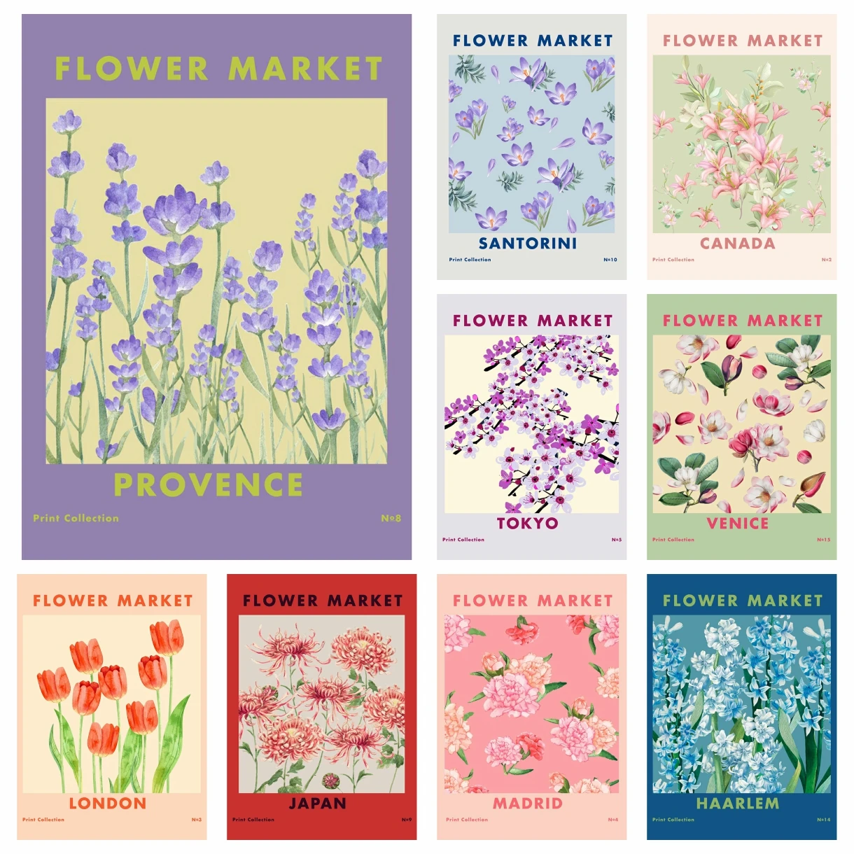 5d DIY Diamant Kunst Malerei Kits abstrakte Blumen markt Vintage Stickerei Mosaik Kreuz stich Wohnkultur Kinder Geschenk Handwerk