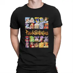 Darkstalkers Game Men's TShirt Character Puzzle Individuality T Shirt Graphic Streetwear New Trend