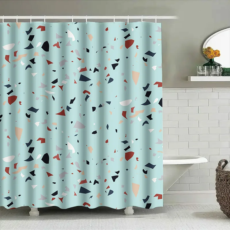 ستارة حمام مبهجة مزهرة لتجربة منعشة، تصميم زهرة بيضاء وردية، سهل التركيب مع حلقات خطافية