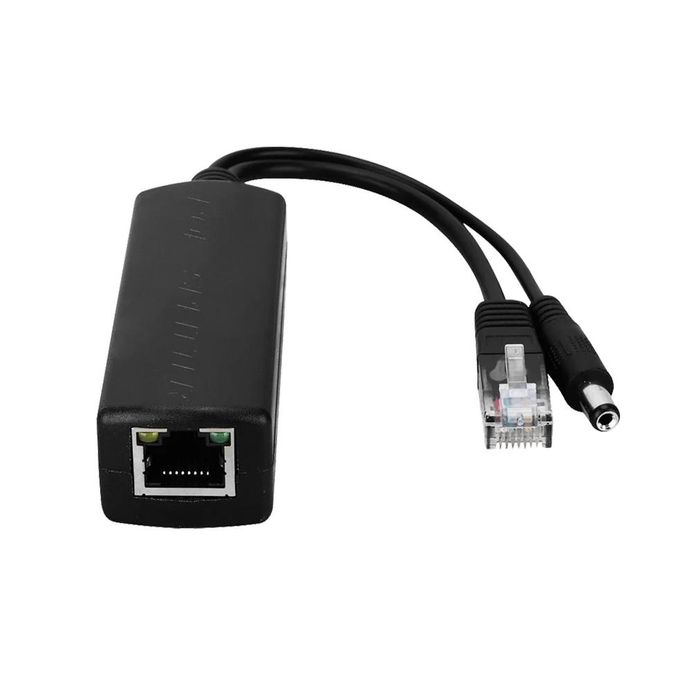 POE Splitter 10/100Mbps IEEE802.3af/at PoE Input Voltage DC 44-57V Output DC 12V 2A for IP Camera Wireless AP or Non-POE Device
