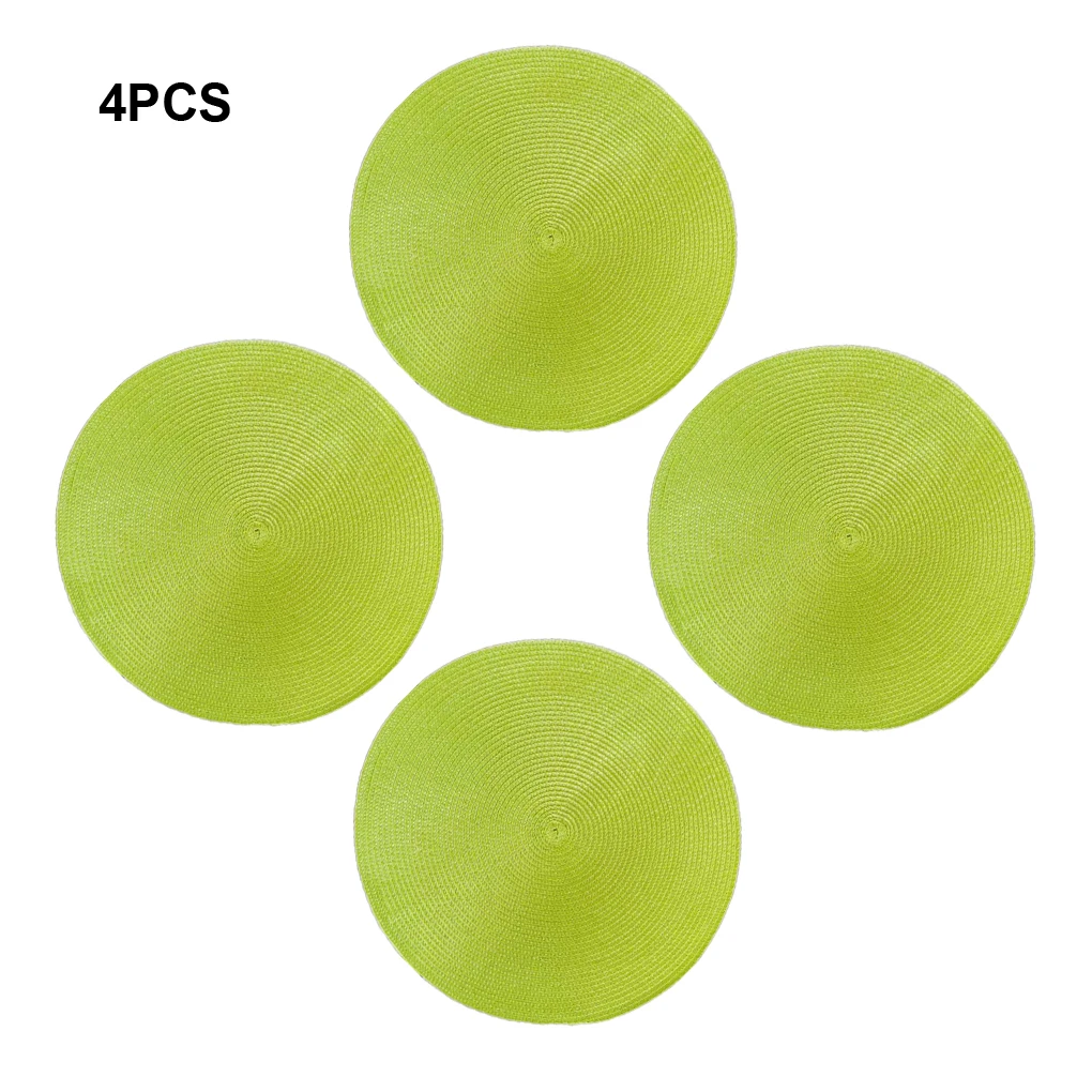 4pcs/set Stain Resistant And Easy Care Table Coaster Durable And Versatile Elegant Place Mats silver grey