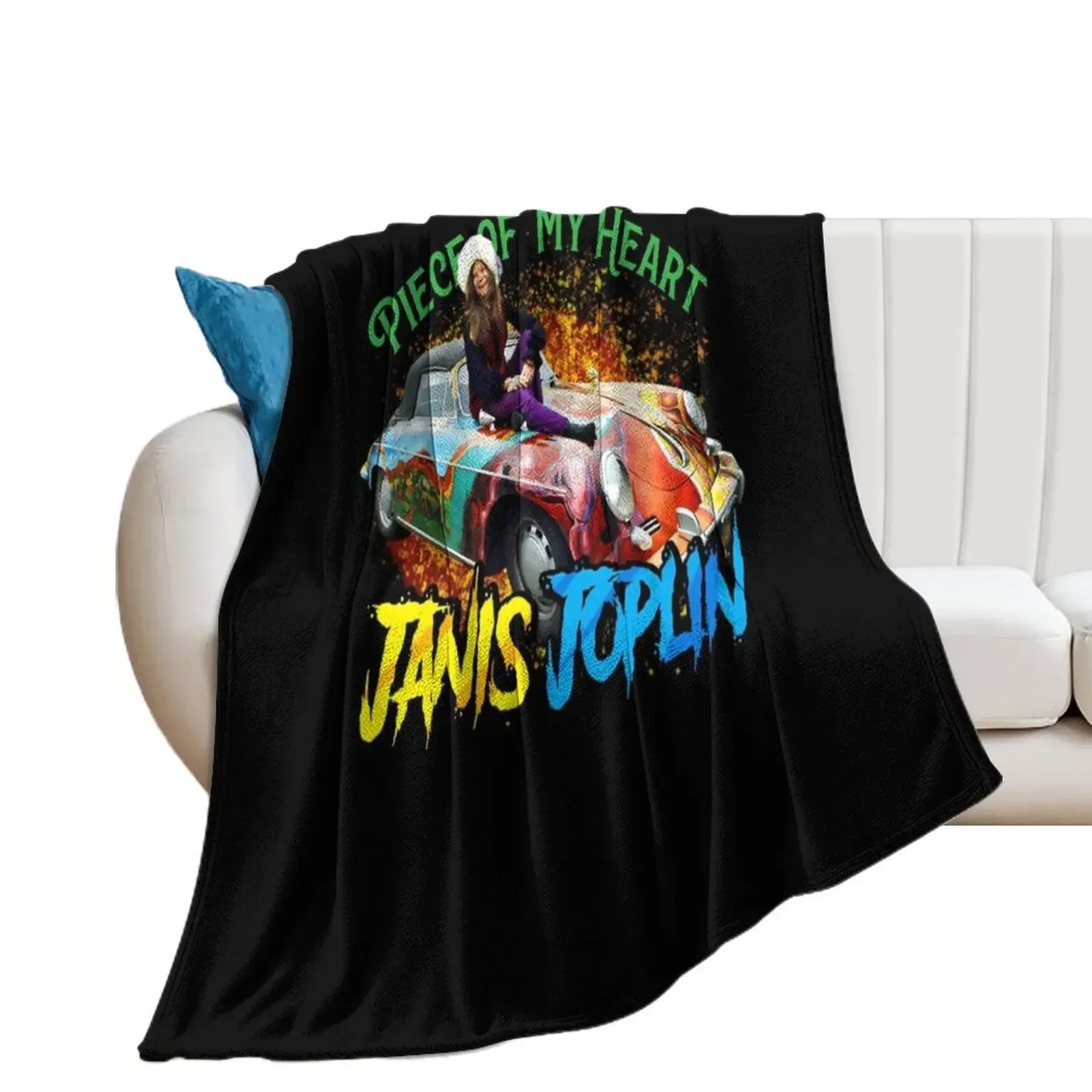 Janis Joplin-Janis Joplin Throw Blanket Beautifuls Luxury Thicken valentine gift ideas Blankets