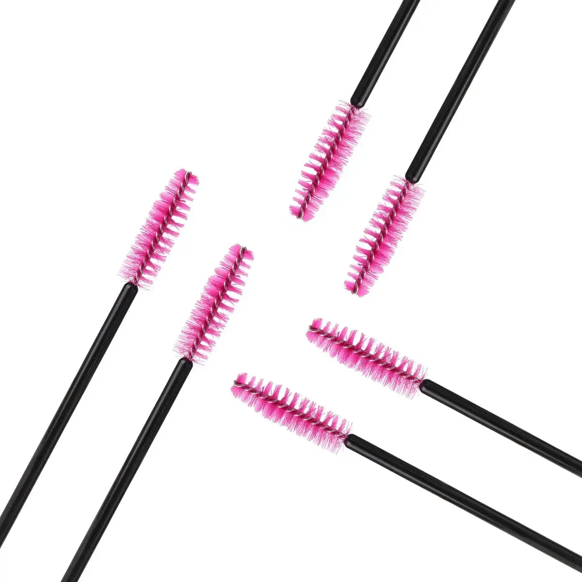 100 pièces brosse à cils jetable baguette de Mascara applicateur de greffage Micro Spoolie brosses pour les cils Extension outils de maquillage