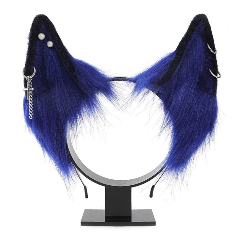 Furry Ears Hairband Anime Headband Girl Hairhoop ComicShows Party Props