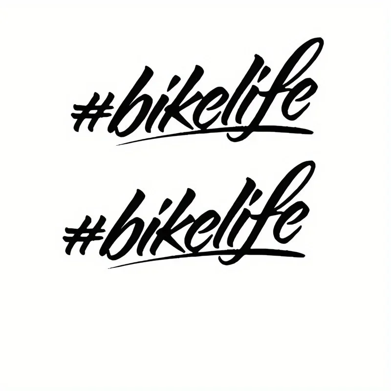 2 TEILE/SATZ Holographisch " # Bikelife" Aufkleberset, perfekt für Fahrradrahmen, Laptophüllen, Helmoberflächen für Fahrradfans