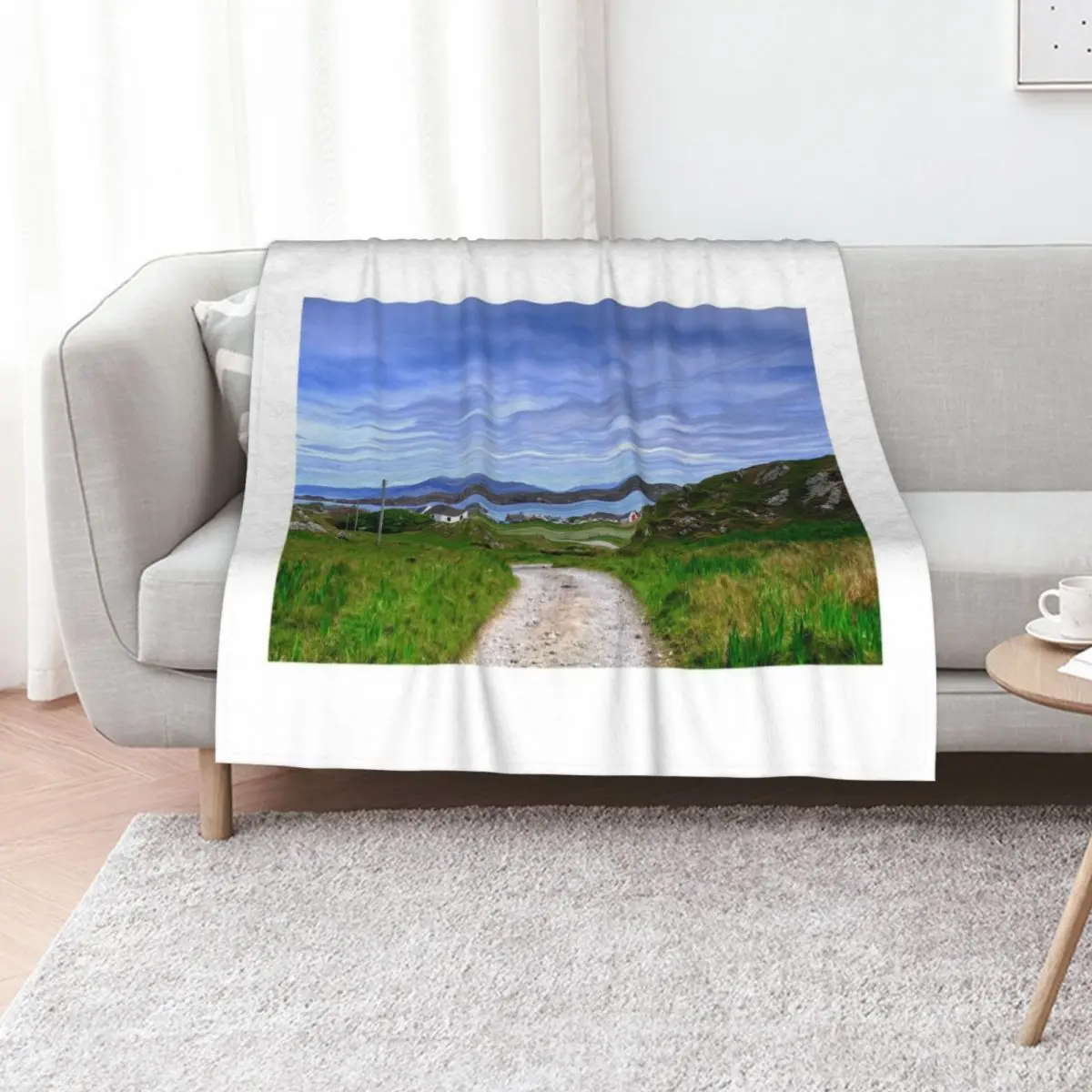 Baile Mor, Isle of Iona, Inner Hebrides, Scotland Throw Blanket Luxury Thicken Flannel for winter Flannel Fabric Nap Blankets