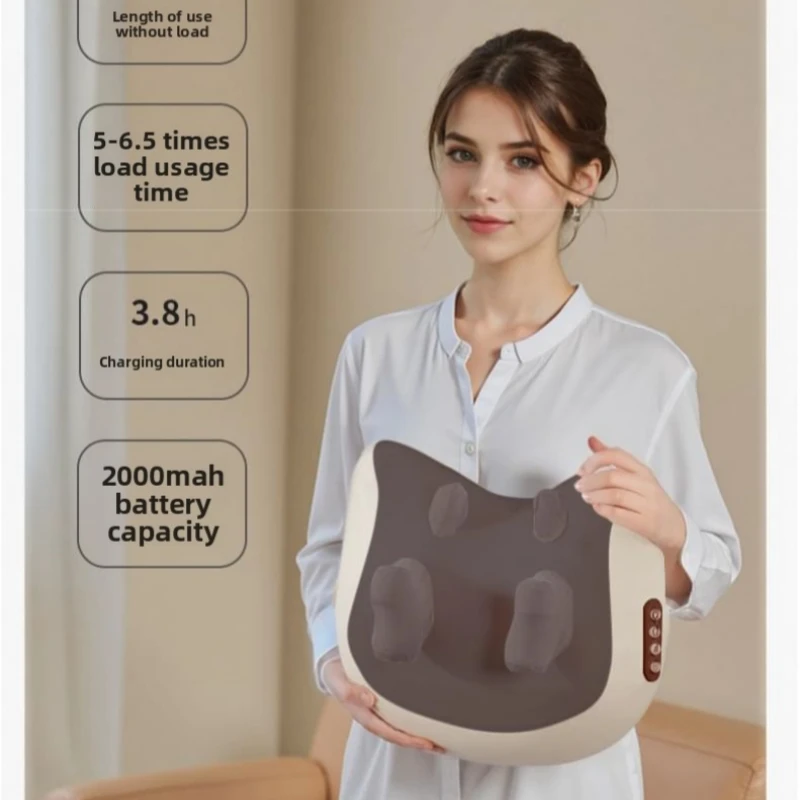 

SPA Portable Pillow Massager PRO Lazy Person Leading Shoulder Professional Super Strong Neck Massage Wireless Warm Pillow Type