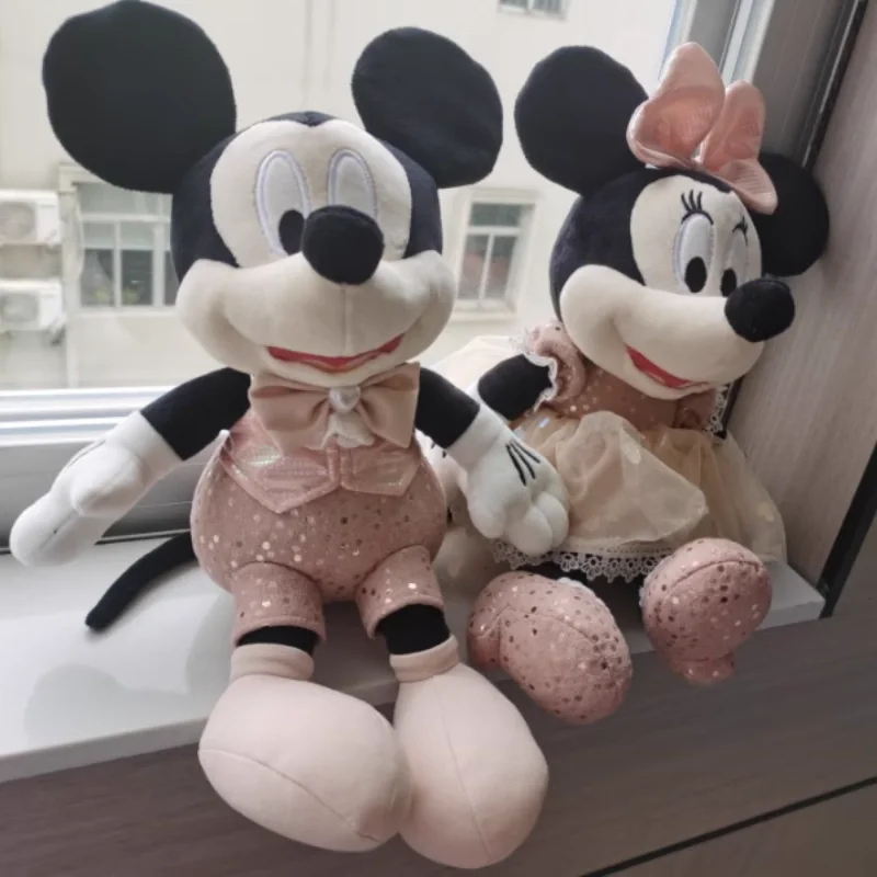 Hot genuine Valentine Disney Mickey Minnie Palace Wedding Plush Doll China Wedding Dolls Valentine Valentine'S Day Wedding Gift