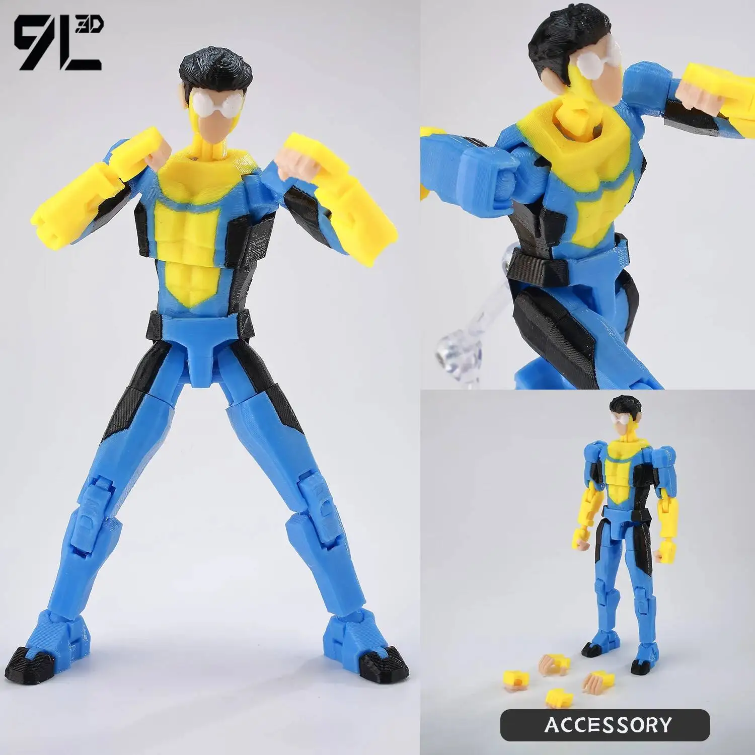 9L3D Geprinte NEWInvincibles Tech Jacker Titan13 Lucky13 Actiefiguur Dummy13 Motorfiets Multi-Gewrichten Collectible Model Speelgoed T13