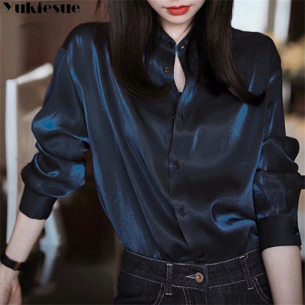 

blusas mujer de moda 2022 summer Luxury office Top female women shirts Women's white shirt Blouses tops Long sleeve woman blouse