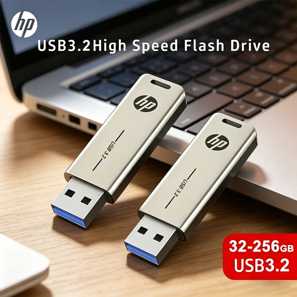 

USB-накопитель HP 256 ГБ USB 3.2, металлический, высокоскоростной, выдвижной, для ПК, автомобильной аудиосистемы, 128 ГБ, 64 ГБ, 32 ГБ