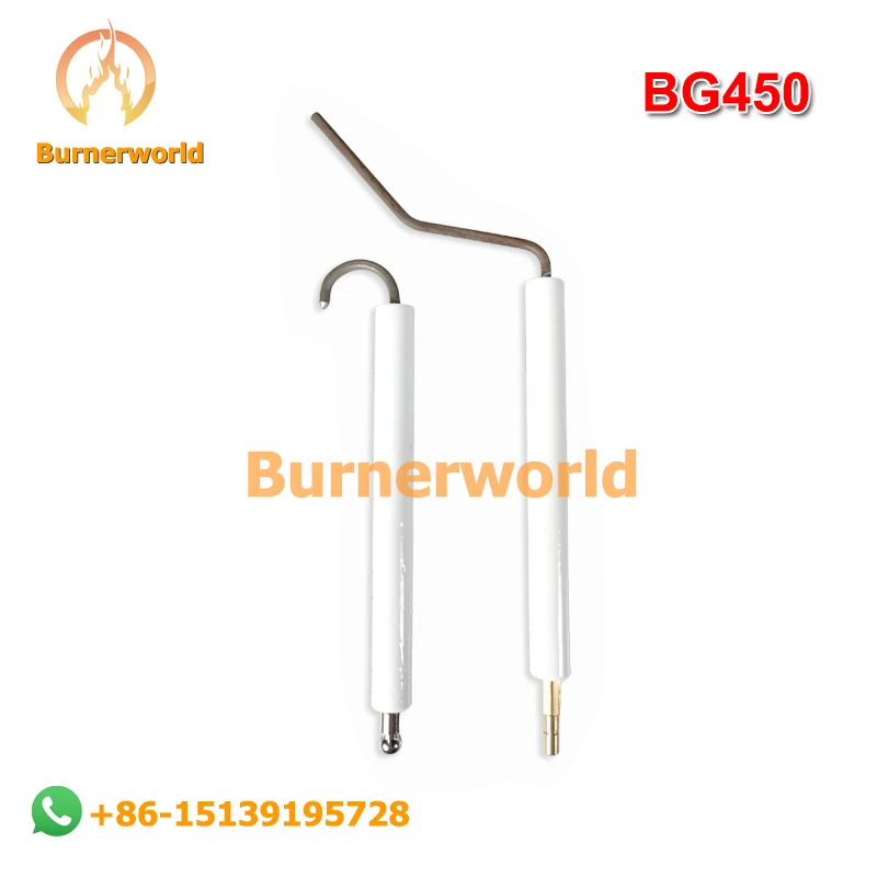 

Ignition electrode and Ion probe Bentone BG450 BG550 burner ceramic electrode flame detection probe