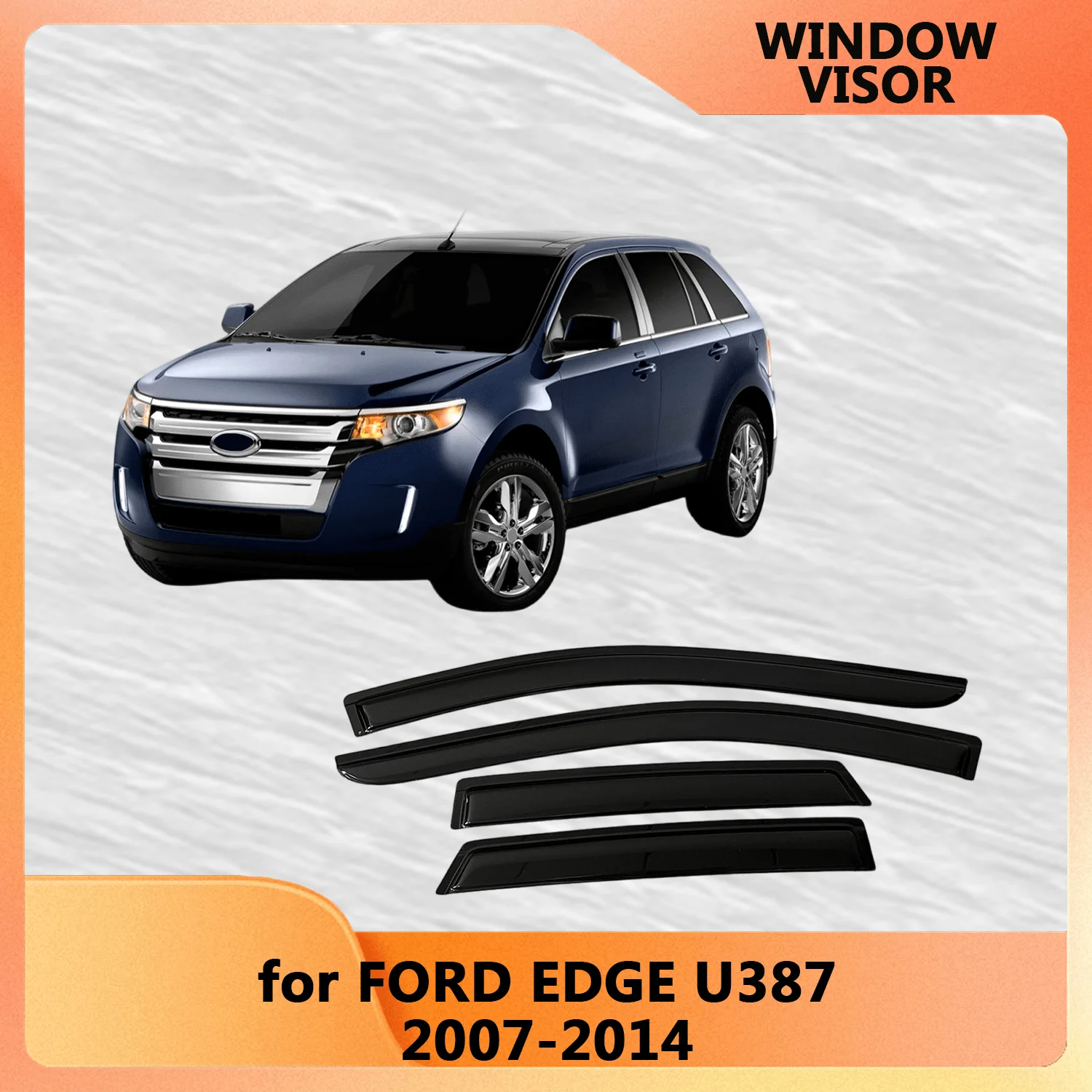 

Оконный козырек для FORD EDGE 2007-2014, ветровые дефлекторы, защита от дождя, дверной козырек, вентиляционные шторы, внешние детали вентилятора