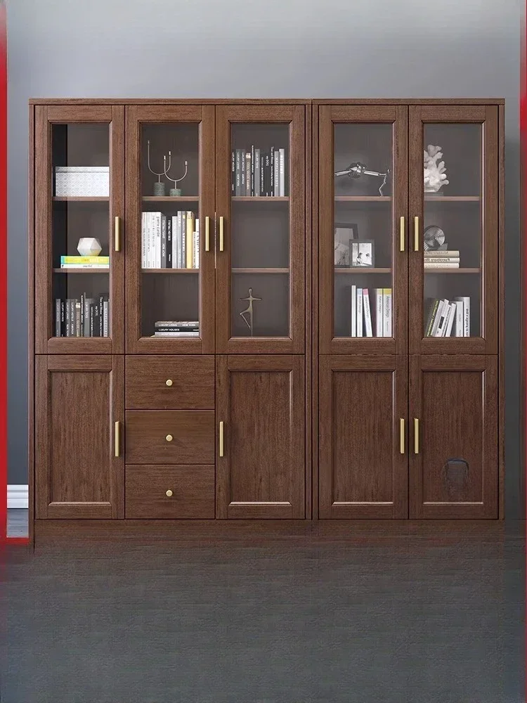 Modern Bookcase Combination Door Against Wall
