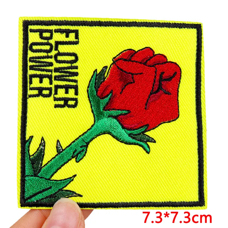 Cartoon Patch bleiben seltsam Eisen auf Patches für Kleidung Stickerei/schmelz bare Patch gestickte Patches auf Kleidung Jacken Aufkleber – Detail 5