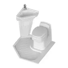 Para acessórios RV para venda Base de vaso sanitário OEM para iate RV 800x800 banheiro