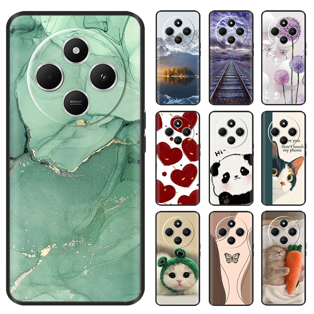 Funda a prueba de golpes Para Xiaomi Redmi 14C 14R, Funda trasera de silicona suave con animales pintados, Funda Para Redmi 14C 14R