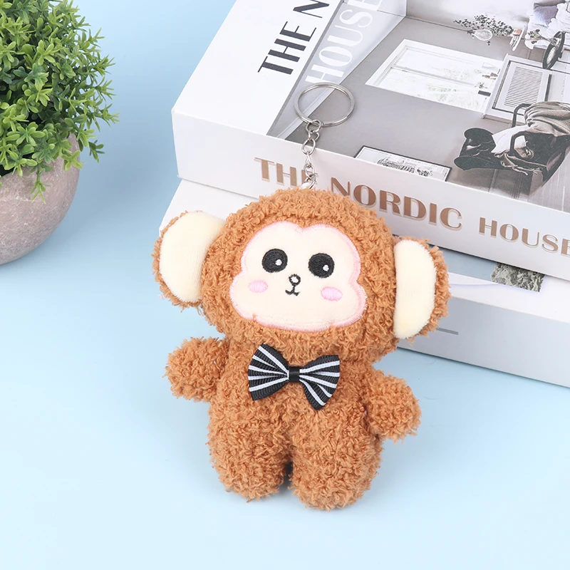 

Kawaii Cartoon Monkey Plush Toys Cute Stuffed Animal Doll Keychain Plush Doll Backpack Pendant For Girls Gifts