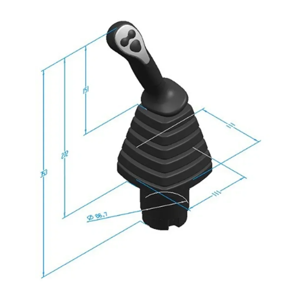 

Original Design SY Rubber-Coated Multi Function Handle Industrial Control Joystick Grips For Excavator
