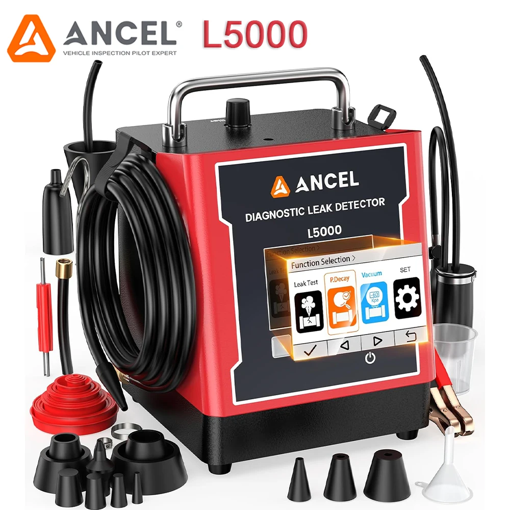 

ANCEL L5000 Automotive EVAP Smoke Machine Turbo System Test Built-in Air Pump Car Digital Smoke Dual Mode Diagnostic Leak Tester