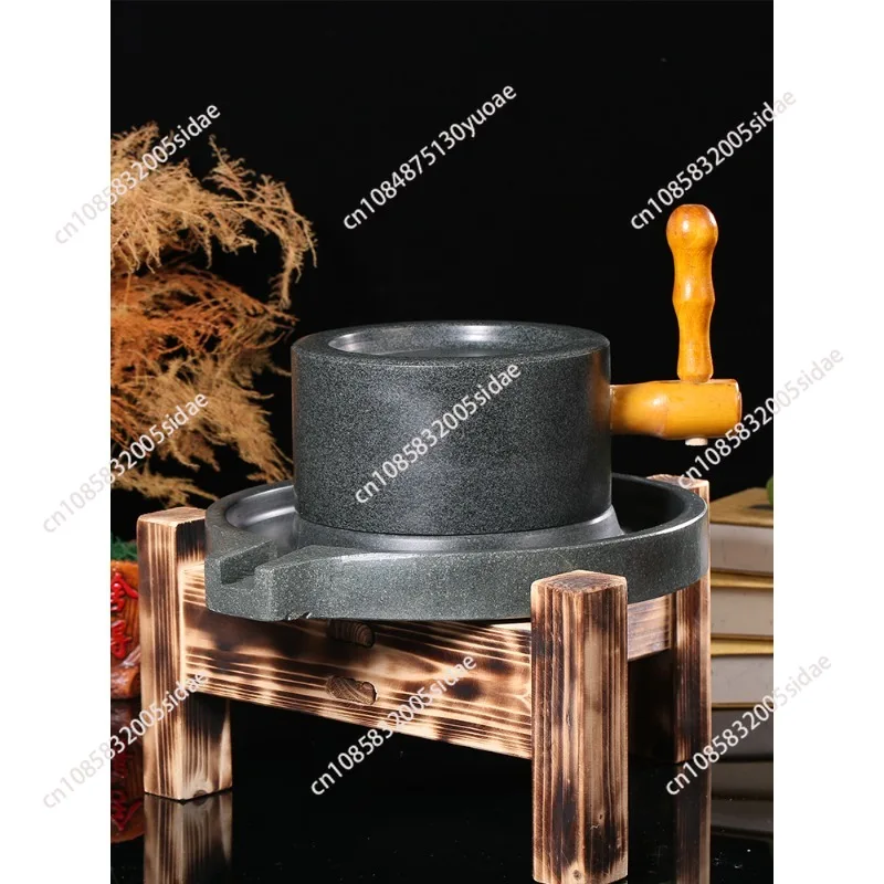 Granite Manual Grinding Stone Mill Grinder Flour Mill Frame Home Soybeangrinder Cafe Grinder Machine Comfee Grinder Millstone