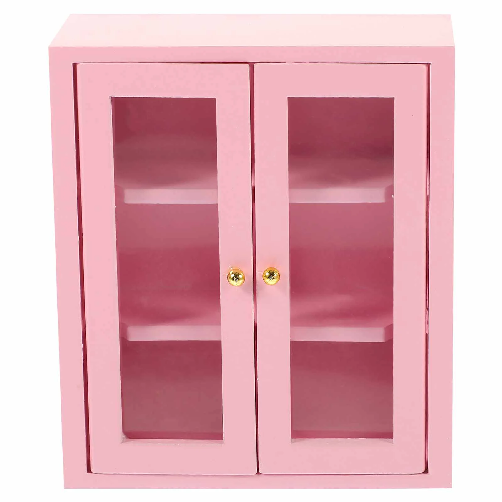 Wooden Miniature Cabinet Model Tiny House Ornament Mini House Decoration dollhouse furniture dollhouse bookshelf