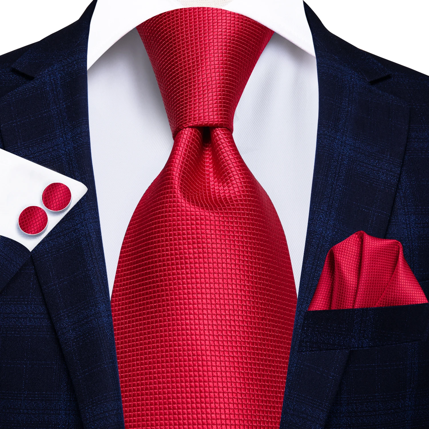 Hi-Tie Fashion 40 Styles Gravata Men\'s Tie Hanky Cufflinks Set 100% Silk Necktie Ties for Men Business Wedding Party Dropshiping