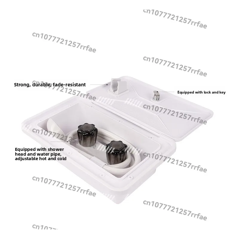 RV Outdoor Shower, External Shower Box, Hot and Cold Switch, Pull-out Shower, RV External Accessories Change