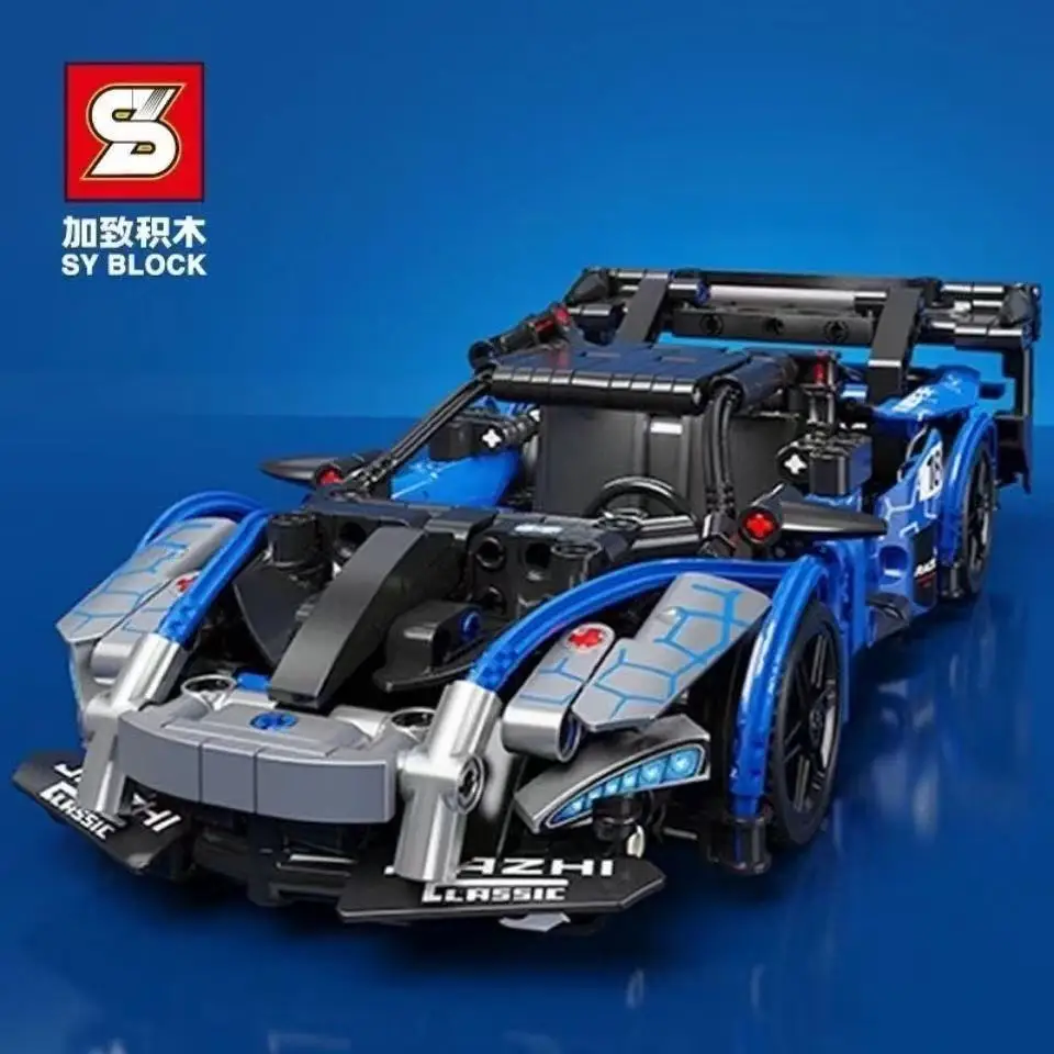 City Famous Speed Technical Sports Car Champions Supercar Model Assembly Building Block Classic Moc Vehicle Bricks Boy Toys Gift