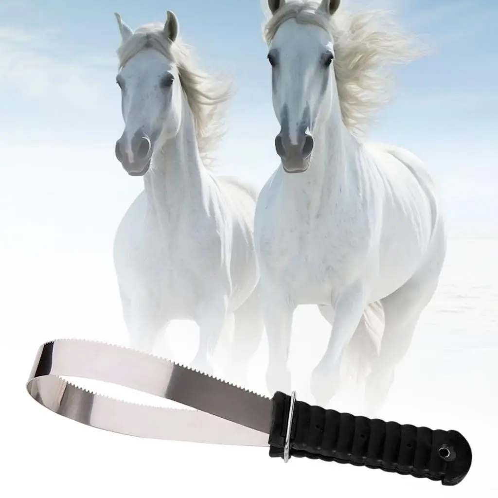 فرشاة الحصان مكشطة لوازم المزرعة شفرة تساقط للكلاب الماشية الحيوانية