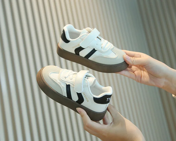 Frühling Herbst Kinder Weichsohlen Rutschfeste Retro-Skateschuhe Mädchen Junge Atmungsaktive Baby-Sportschuhe Leichte Freizeitschuhe Kinder – Detail 5