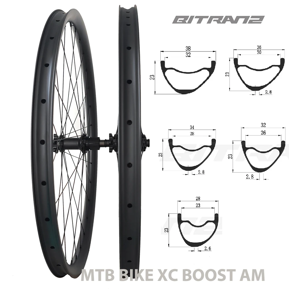 29er الدراجة الجبلية العجلات 23 مللي متر عالية غير المتماثلة 36 مللي متر 34 مللي متر 32 مللي متر 30 مللي متر 28 مللي متر واسعة 28h لايحتاج القرص XC دفعة AM الحصى دراجة عجلات UD #1