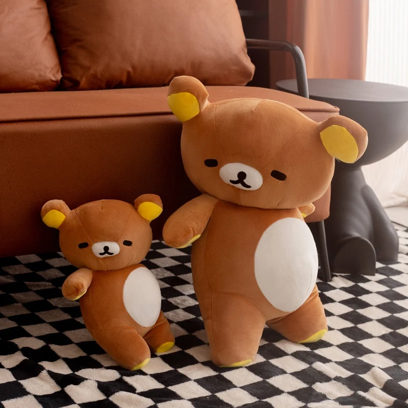 Leuke Rilakkuma Pluche Kussen Cartoon Dier Gevulde Pop Kuma Knuffels Kussen Kawaii Room Decor Speelgoed Auto Rugleuning Cadeau voor Kinderen