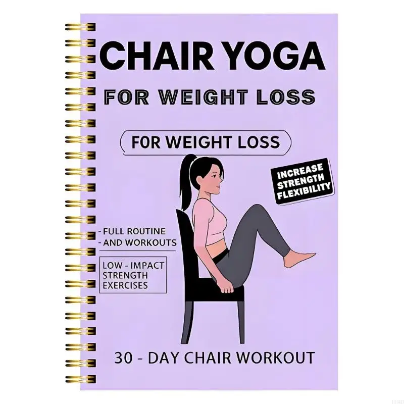 Travel Friendly Exercise Journal Womens Yoga Practice Notebook for Organization H8WD