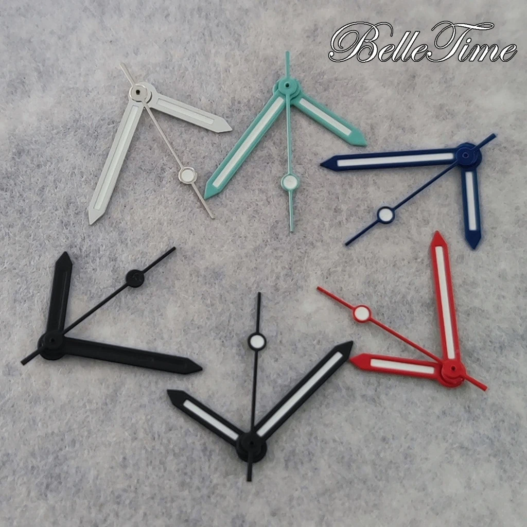 C3 Green Luminous NH35 Hands Watches Pointers For NH34 NH35 NH36 NH38 7S26 4R35 4R36 Movement Watches Pointers Accessories image 3