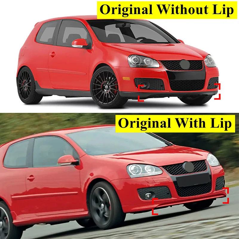 Car Accessories Front Bumper Lip Diffuser Spoiler Kit Modified Trim Cover For Volkswagen Golf 5 MK5 GTI Jetta MK5 GLI 2003-2009